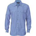 Mens Twin Flap Pocket Cotton Chambray - Long Sleeve 4104DNCMens Twin Flap Pocket Cotton Chambray - Long Sleeve 4104